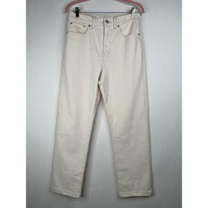Madewell The 90's Straight Jean Vintage Canvas Cream High Rise Straight Leg 28